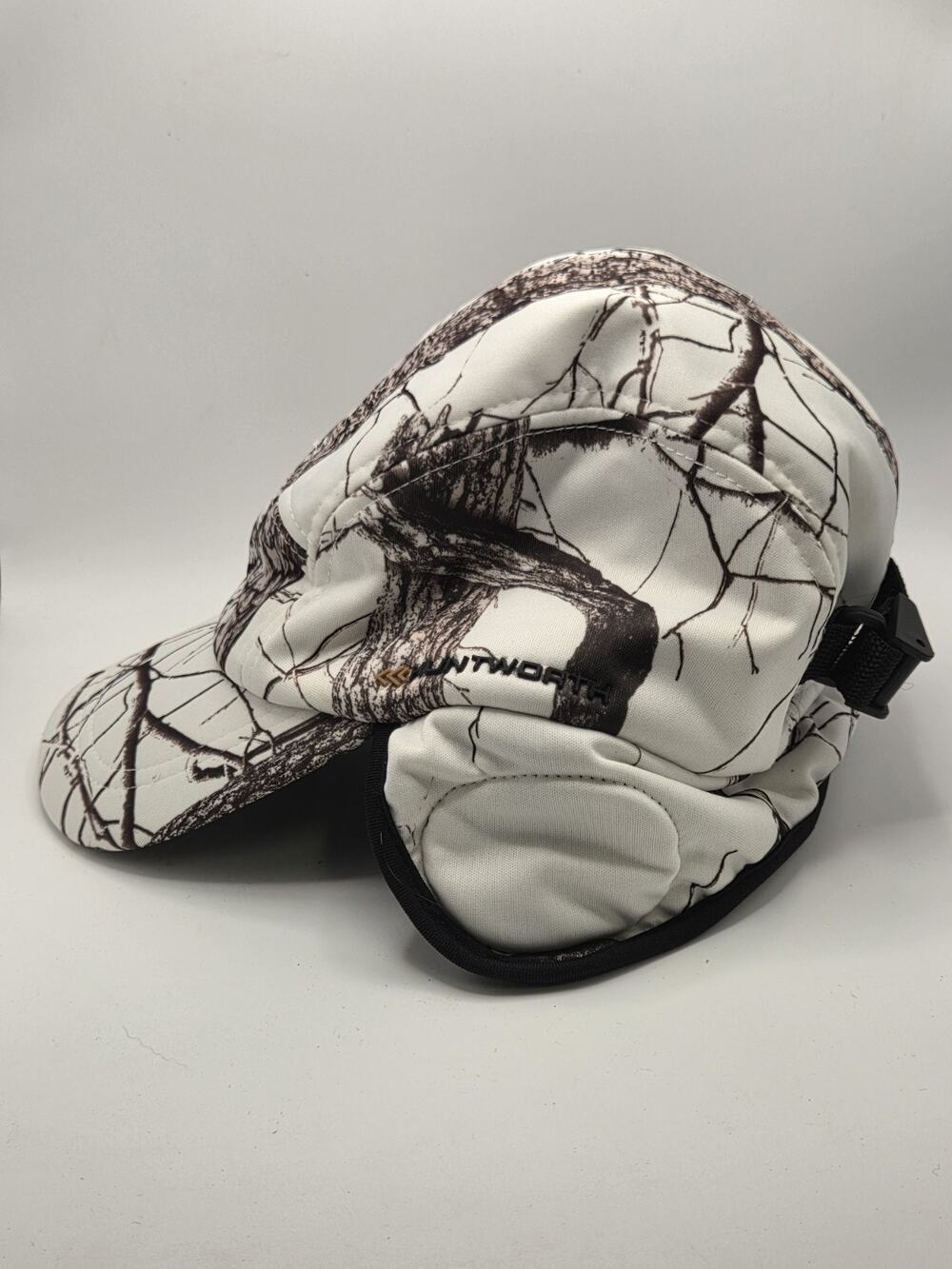 Huntworth Sno Camo Hunting Trapper Ear Flap Winter Hat Mens M Thinsulate 40 Gram
